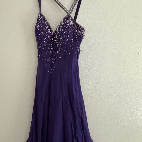 Prom dress with sequins and beading. L40 with straps w26 - Picture 1 of 2